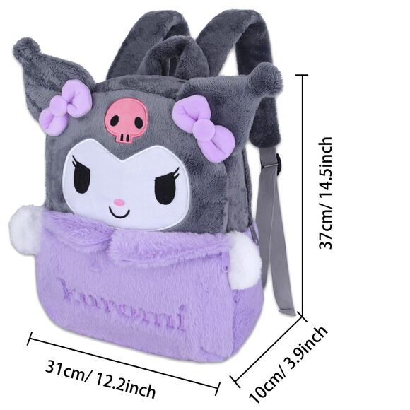 3638 Anime Plush Teens Girls Backpack Cartoon Rabbit Stuffed Backpack main image 6